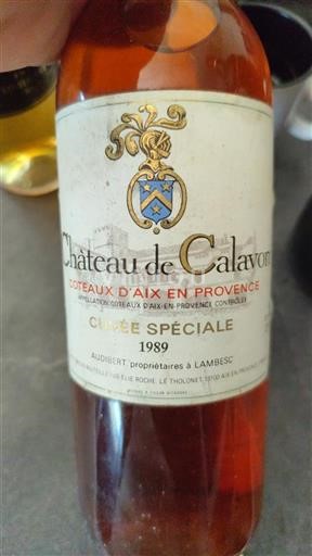 Provansa Coteaux d'Aix-en-Provence Château Calavon Spéciale 1989
