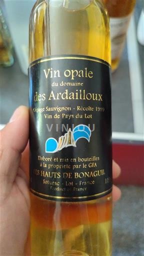 Jihozápad Nespecifikováno Domaine Des Ardailloux Opale 1999