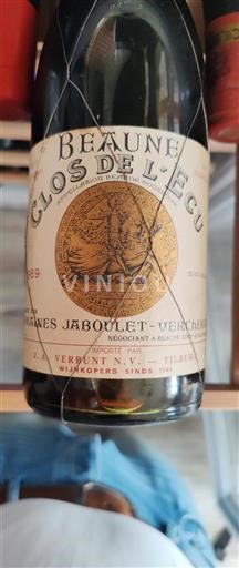 Borgogna Beaune Domaine Jaboulet-Vercherre Clos de l'Ecu 1969