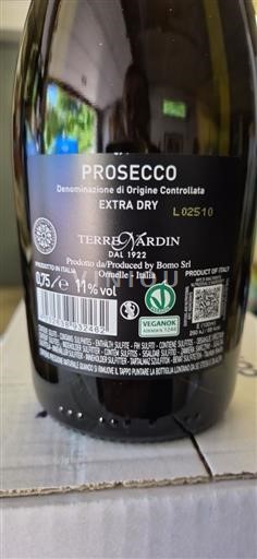 Veneto Prosecco Terre Nardin Extra Dry Ikke årgangsbestemt