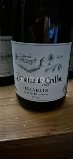Burgundi Chablis Domaine Grillot Sélection 2022