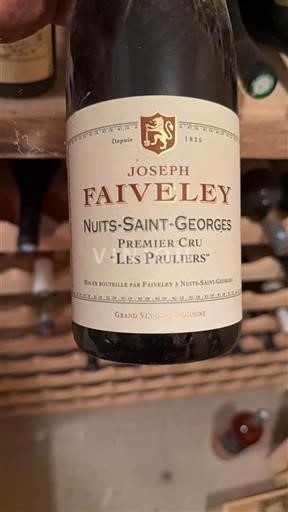 Vin Rouge sec Les Pruliers Joseph Faiveley 2012 France Bourgogne Nuits-saint-georges AOC Premier Cru