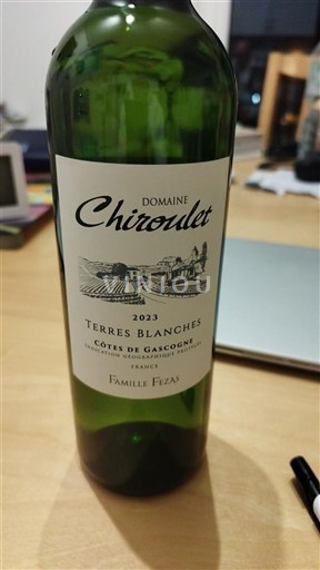 Sydvestfrankrig Côtes de Gascogne Domaine Chiroulet Terres Blanches 2023