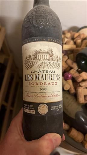 Bordeaux Château Les Maurins 2005