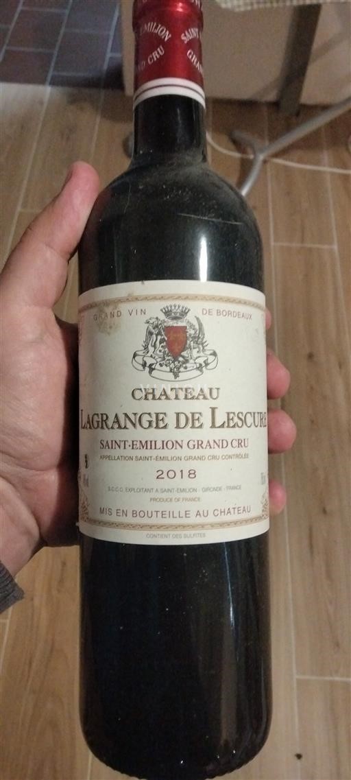 Bordeaux Saint-Émilion Grand Cru Grand Cru Château Lagrange de Lescure 2018