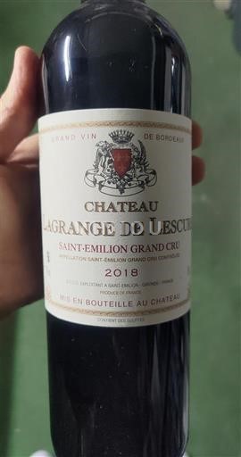 Bordeaux Saint-Émilion Grand Cru Grand Cru Château Lagrange de Lescure 2018