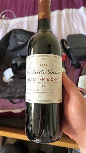 Bordeaux Haut-Médoc Vignoble Vimes-Philippe S.A.S La Petite Devise 2005