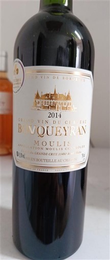 Bordeaux Ni doloceno Château Bouqueyran 2014