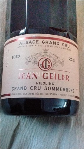Alsace Alsace Grand Cru Grand Cru Jean Geiler Grand Cru Sommerberg 2020