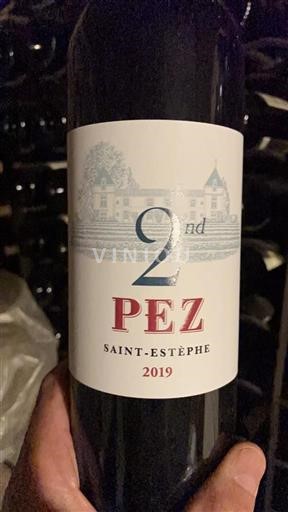 Bordeaux Saint-Estèphe Château Pez 2nd de Pez 2019