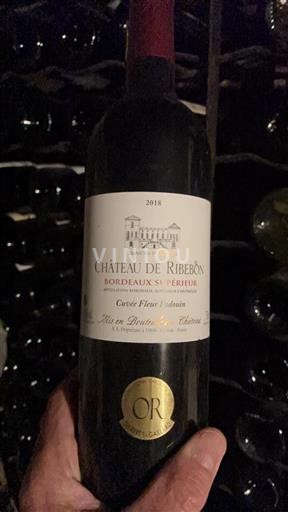 Bordéus Bordeaux Superior Château Ribebon Fleur Padouin 2018