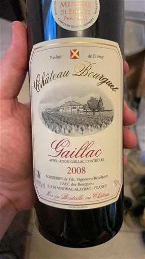 Lounais-Ranska Gaillac Château Bourguet 2008