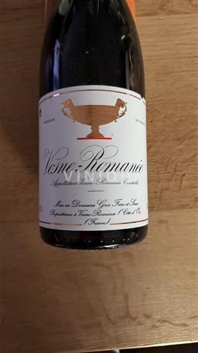 Bourgogne Vosne-romanée Gros Frère et Sœur 2000
