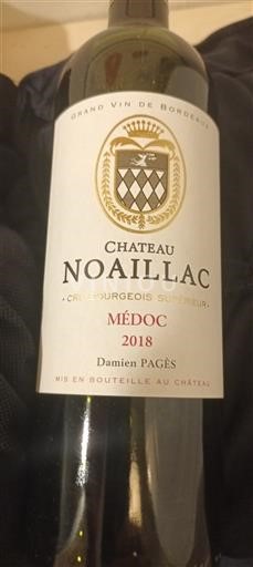 Bordeaux Médoc Cru Bourgeois Supérieur Château Noaillac 2018