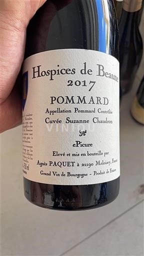 Burgundi Pommard Hospices de Beaune Suzanne Chaudron 2017
