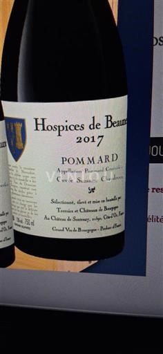 Bourgogne Pommard Hospices de Beaune Suzanne Chaudron 2017