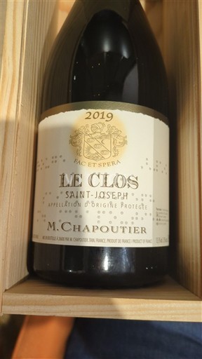 Rhône Valley Saint-Joseph M. Chapoutier Le Clos 2019
