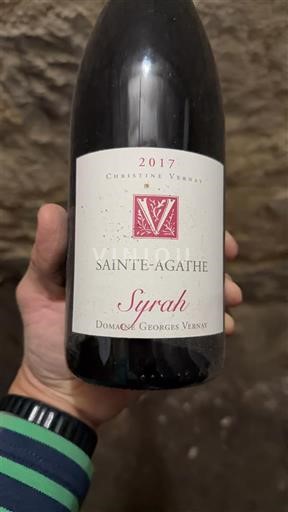 Alps and Rhone Valley Collines Rhodaniennes Domaine Georges Vernay Sainte-Agathe 2017