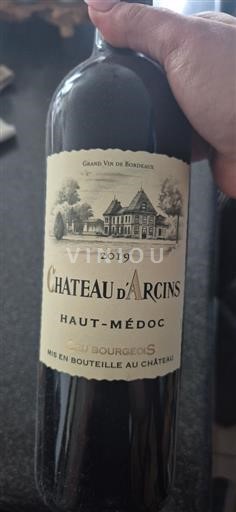 Bordeaux Haut-Médoc Cru Bourgeois Château Arcins 2019