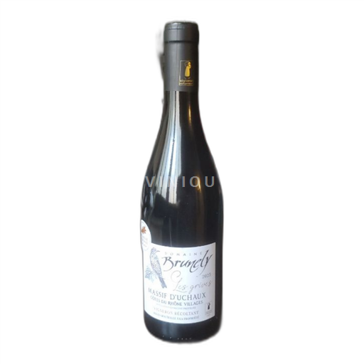 Rhônedalen Côtes-du-Rhône-Villages Domaine Brunely Les Grives Massif d'Uchaux 2023