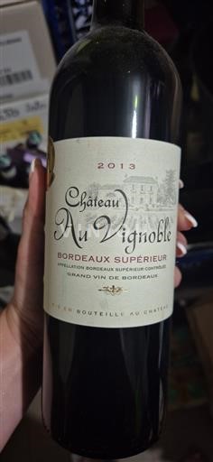 Bordéus Bordeaux Superior Château Au Vignoble 2013