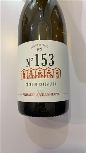 Roussillon Côtes-du-Roussillon Arnaud de Villeneuve N° 153 2022