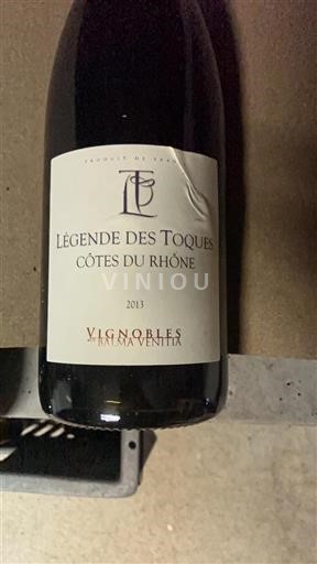 Rhônevallei Côtes-du-rhône Vignobles de Balma Venitia Légende des Toques 2013