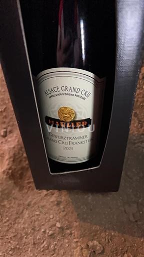 Vin Blanc sec Grand Cru Frankstein Hauller 2021 France Alsace Alsace Grand Cru AOC Grand Cru