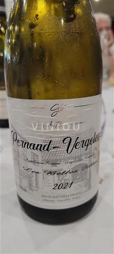 Burgundija Pernand-Vergelesses Les Belles Filles 2021