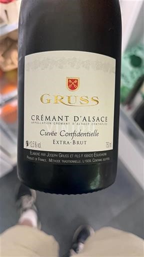 Alsace Crémant d'Alsace Gruss Confidentielle 2024