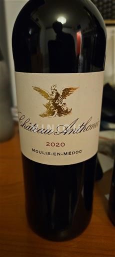 Bordeaux Moulis-en-Médoc Château Anthonic 2020