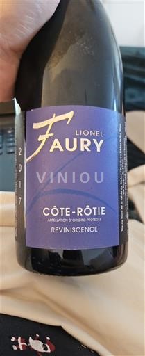 Valle del Rodano Côte-rôtie Lionel Faury Reviniscence 2017