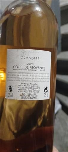 Provansa Côtes-de-Provence Domaine Grandpré 2020