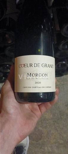Vin Rouge sec Cœur de Granit Château Cave du de Chénas 2020 France Beaujolais Morgon AOC