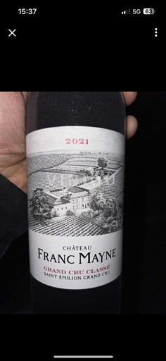 Bordeaux Saint-Émilion Grand Cru Grand Cru Classé Franc Mayne 2021