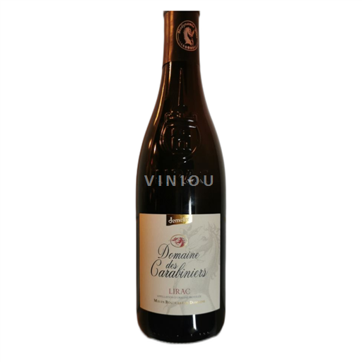Vin Rouge sec Domaine Des Carabiniers 2021 France Vallée du Rhône Lirac AOC