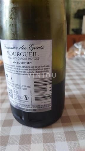 Údolí Loiry Bourgueil Domaine Des Épiots Neročník