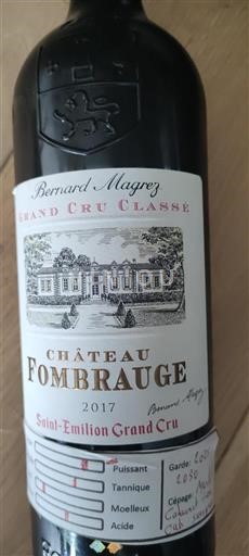 Burdeos Saint-Émilion Gran Cru Grand Cru Château Fombrauge 2017