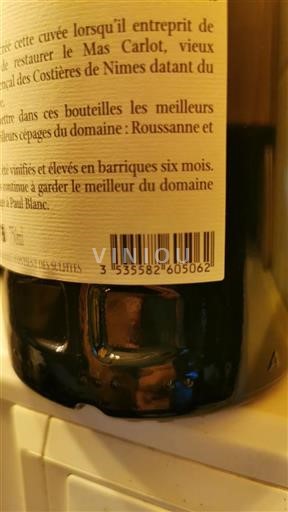 Valle del Rodano Costières di Nîmes Mas Carlot Senza annata