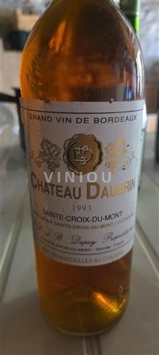 Bordeaux Sainte-Croix-Du-Mont Château Daubrin 1993