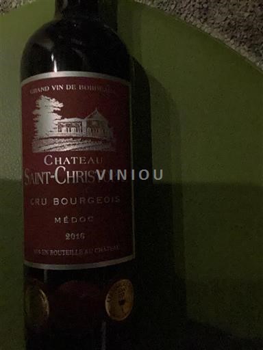 Bordéus Médoc Cru Bourgeois Château Saint-Christophe 2016