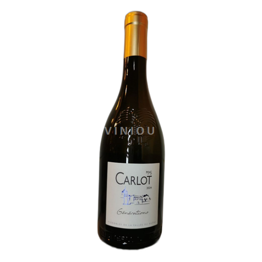 Vin Blanc sec Générations Mas Carlot Non millésimé France Vallée du Rhône Costières-de-nîmes AOC