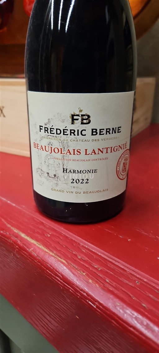 Vin Rouge sec Harmonie Domaine Frédéric Berne 2022 France Beaujolais Beaujolais Villages AOC