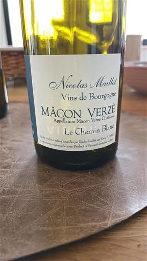 Burgundsko Mâcon a mâconské vesnice Nicolas Maillet Le Chemin Blanc 2023