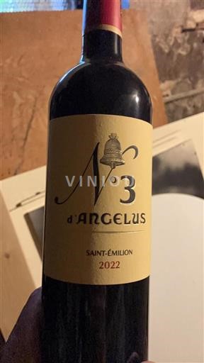 Bordeaux Saint-Émilion Premier Cru Angélus N%c2%b03 d%27Ang%c3%a9lus 2022