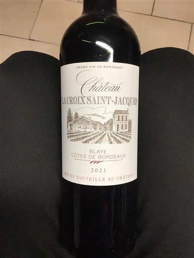 Bordéus Blaye-Côtes-de-Bordéus Château La Croix Saint-Jacques 2021