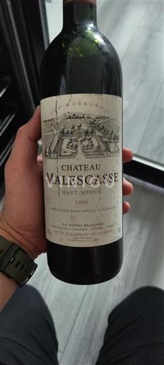 Bordeaux Haut-Médoc Cru Bourgeois Château Malescasse 1996