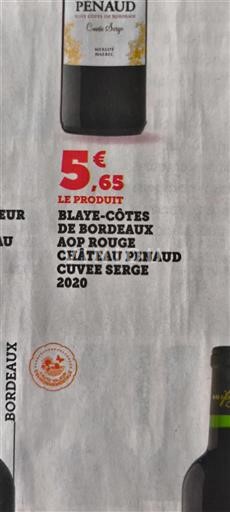 Burdeos Blaye-Côtes de Burdeos Château Penaud Serge 2020