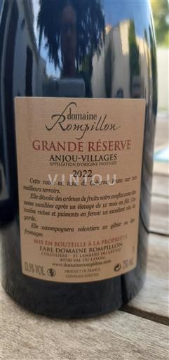 Valle della Loira Anjou Villages Domaine Rompillon Grande Réserve 2022