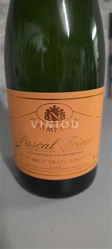 Champagne Champagner Pascal Fricot Brut Tradition Ohne Jahrgang